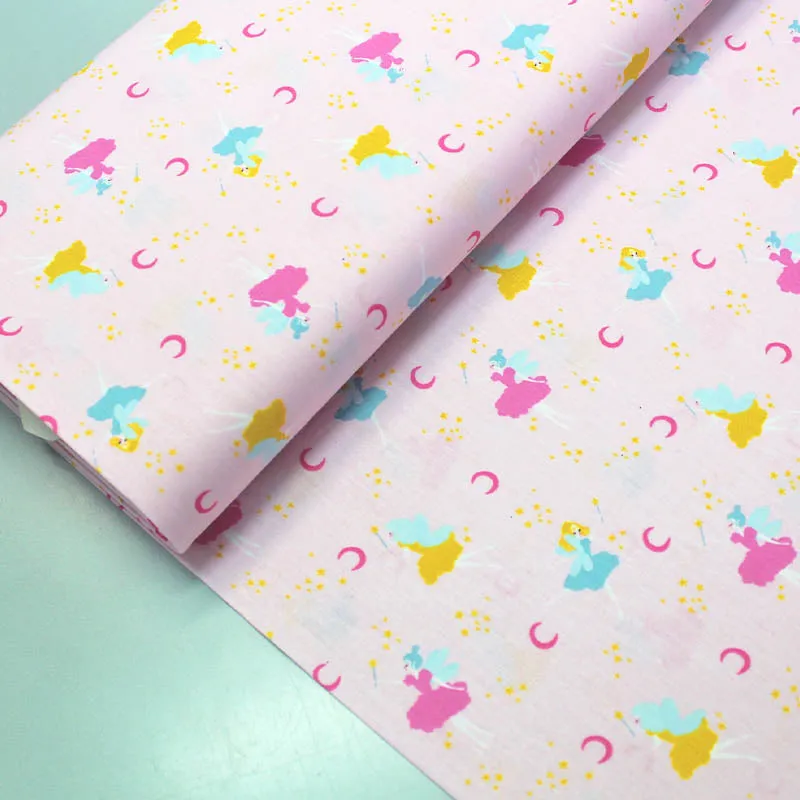 100% Cotton - Pink - Fairy Night