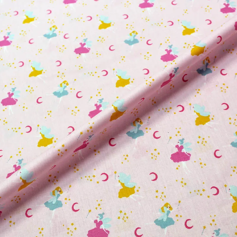 100% Cotton - Pink - Fairy Night