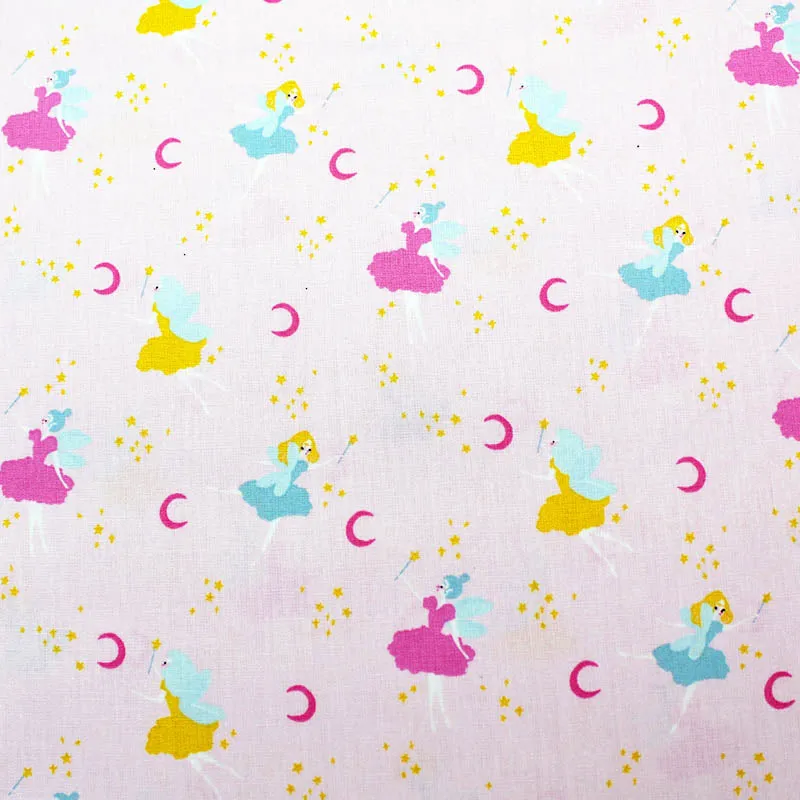100% Cotton - Pink - Fairy Night