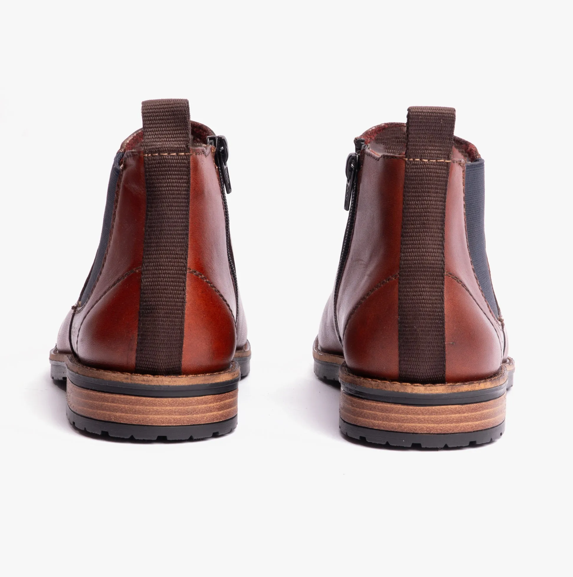 14653-24 Mens Leather Boots Brown