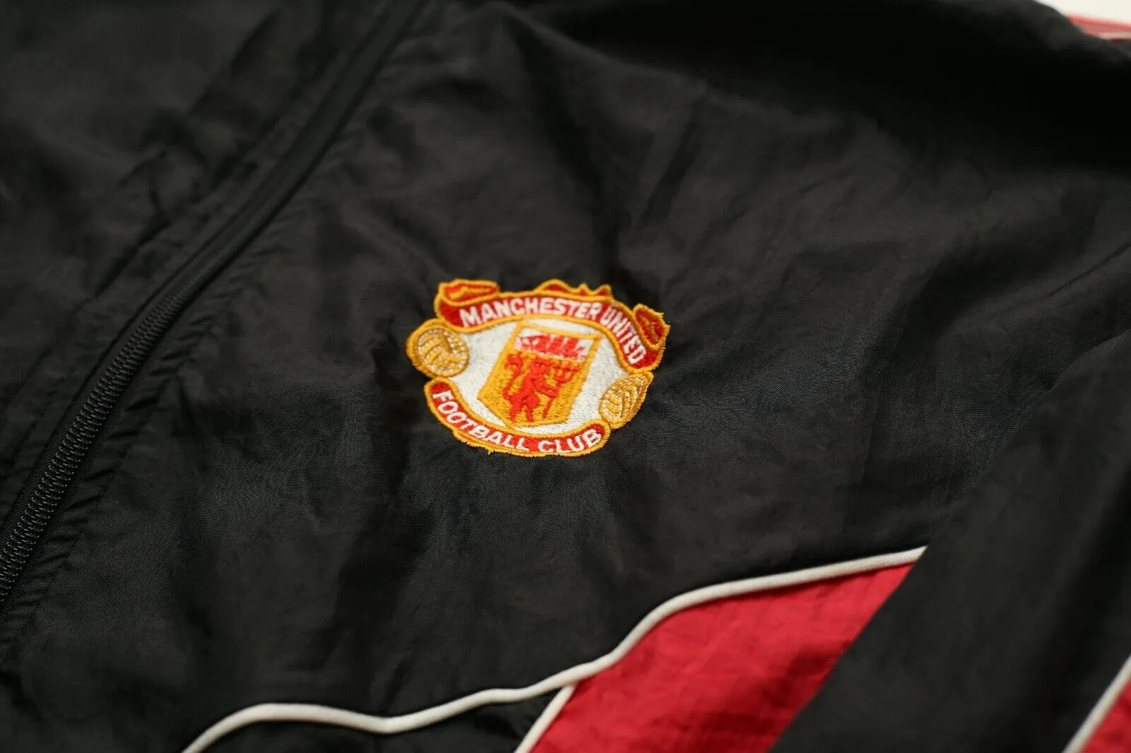 1988/90 MANCHESTER UNITED Vintage adidas Football Track Top Jacket (L) 42/44