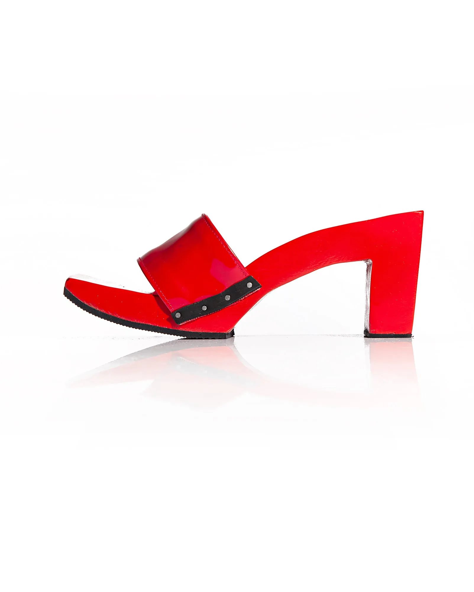 3" Terompah Heel in Red