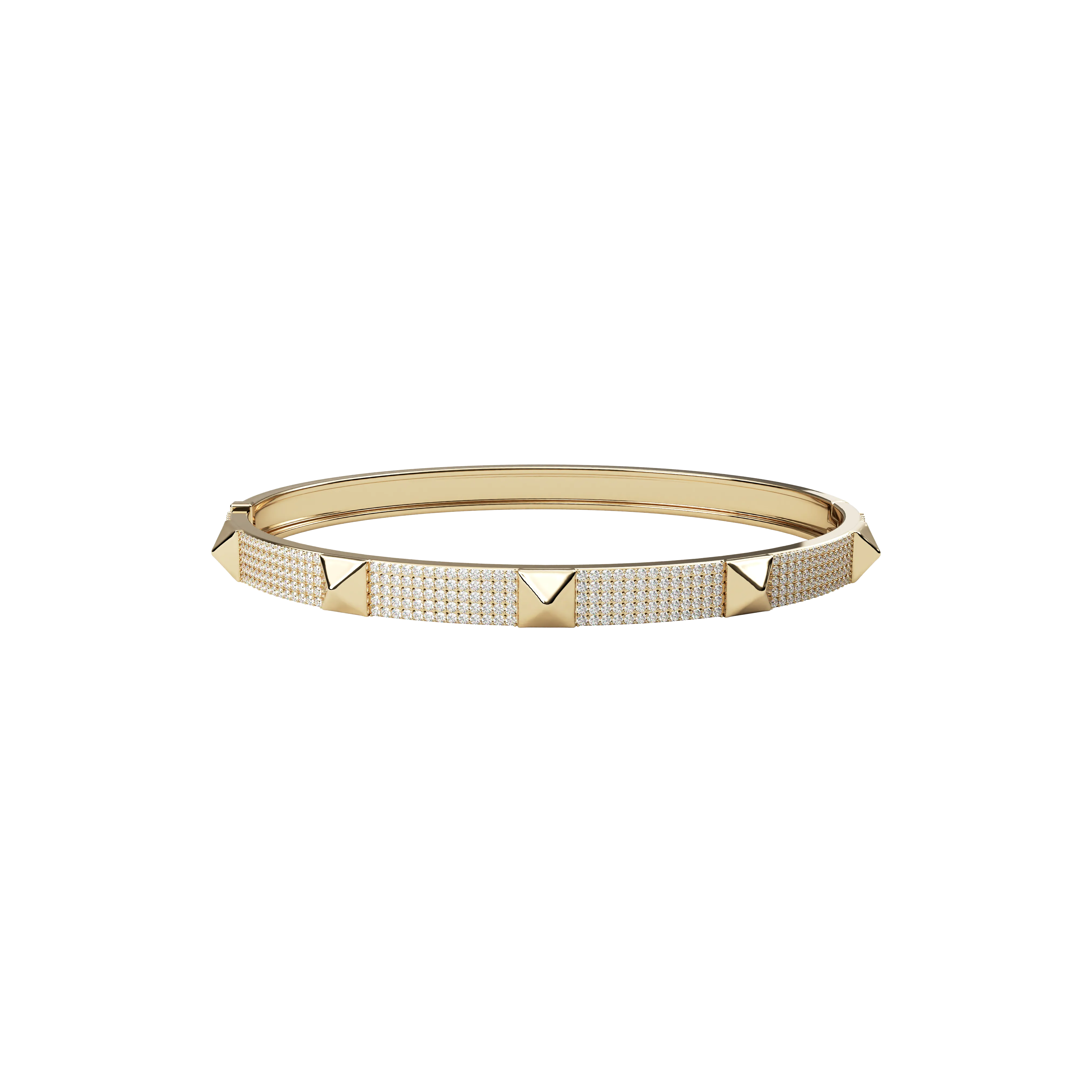 5 Row Pave Studded Bangle