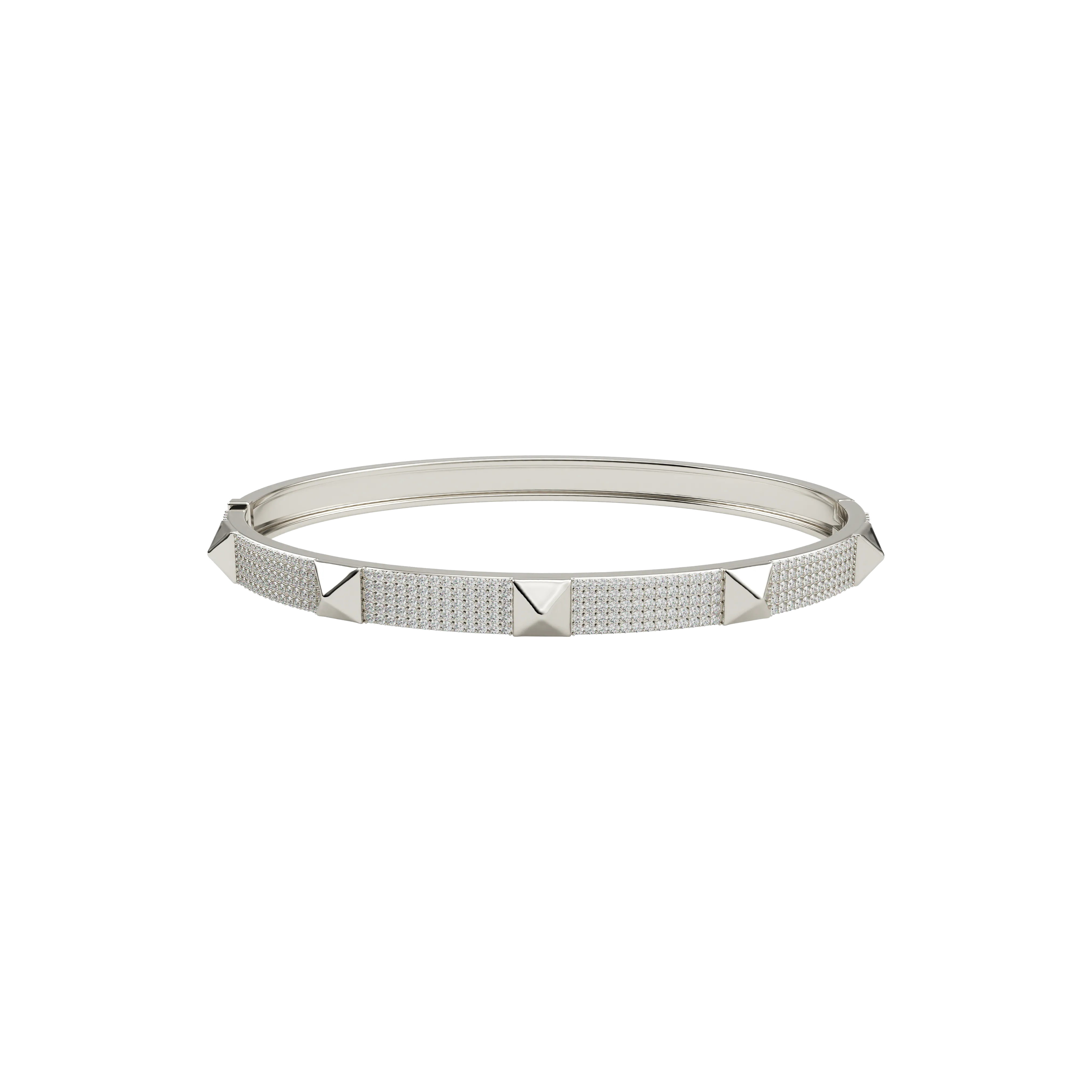 5 Row Pave Studded Bangle