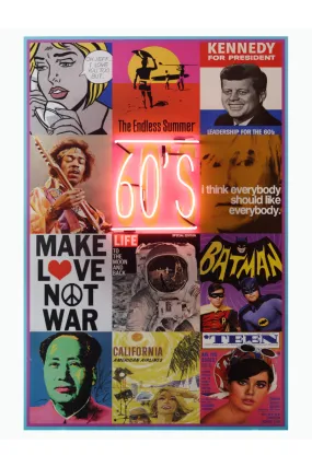60s Icons Neon Wall Art | Andrew Martin The Sixties