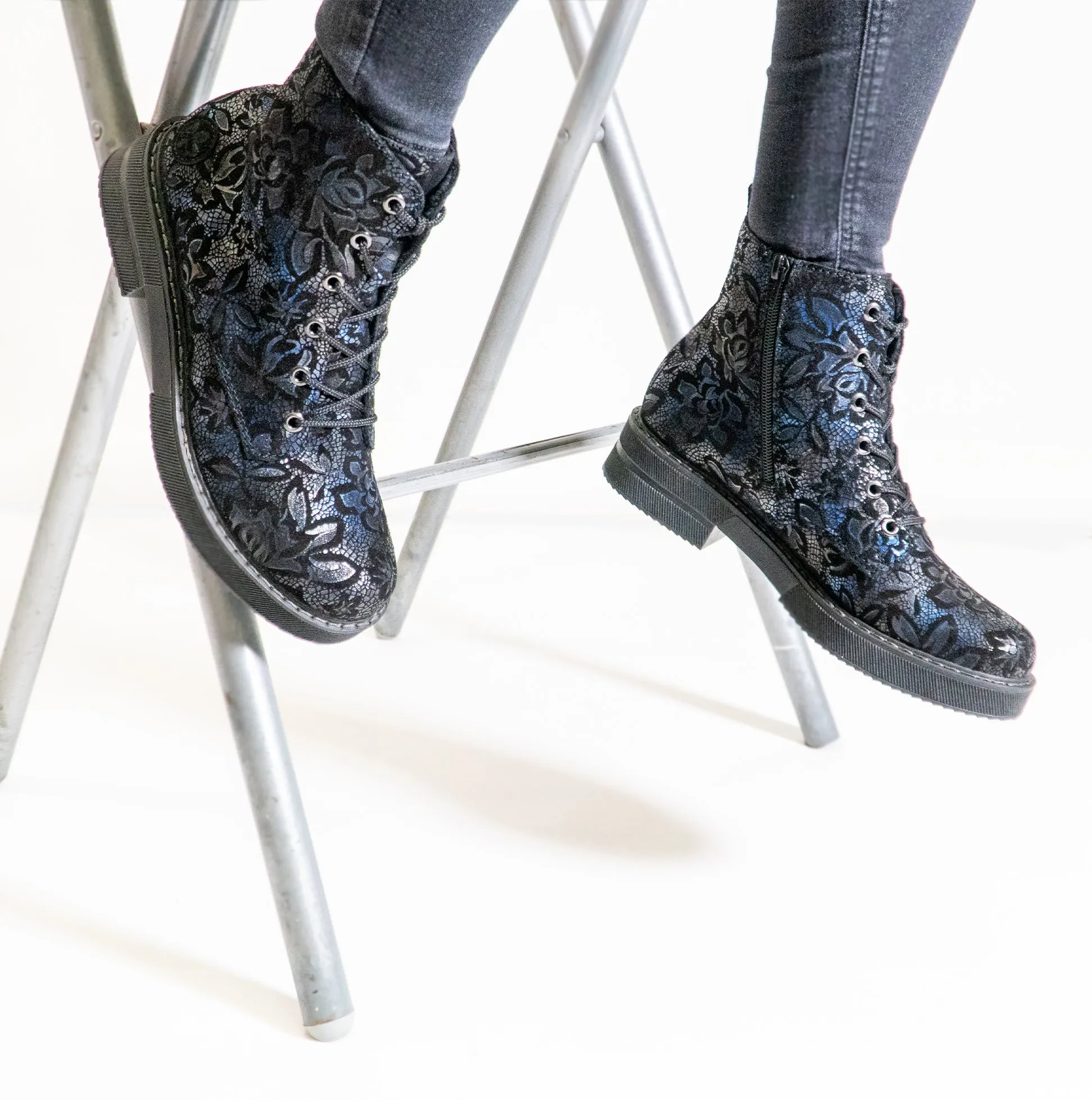 72010-14 Womens Boots Blue
