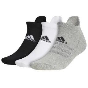 adidas Cushioned Ankle Socks (3 Pack) - Black/White/Grey