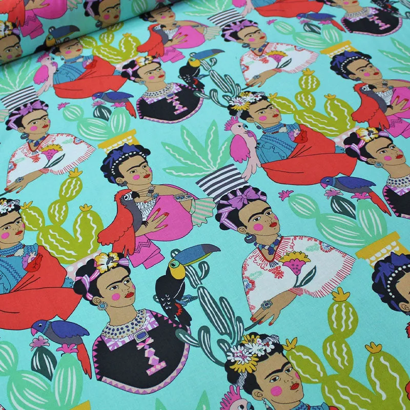 Alexander Henry - Frida Con Las Plumas - Aqua Tea