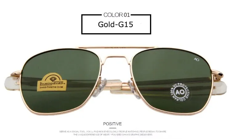 American Army Military Style Optical Men's Fashion AO Sunglasses