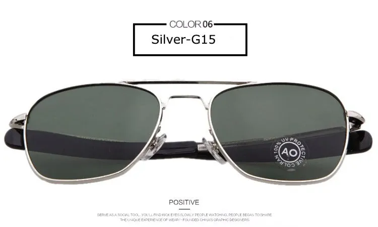 American Army Military Style Optical Men's Fashion AO Sunglasses