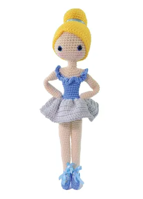 Amigurumi Ballet Dancer Crochet Kit - Blue
