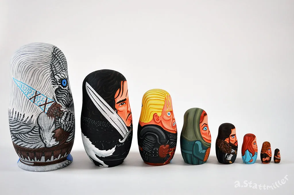 Andy Stattmiller - "Game of Thrones Nesting Dolls - Ice Set"