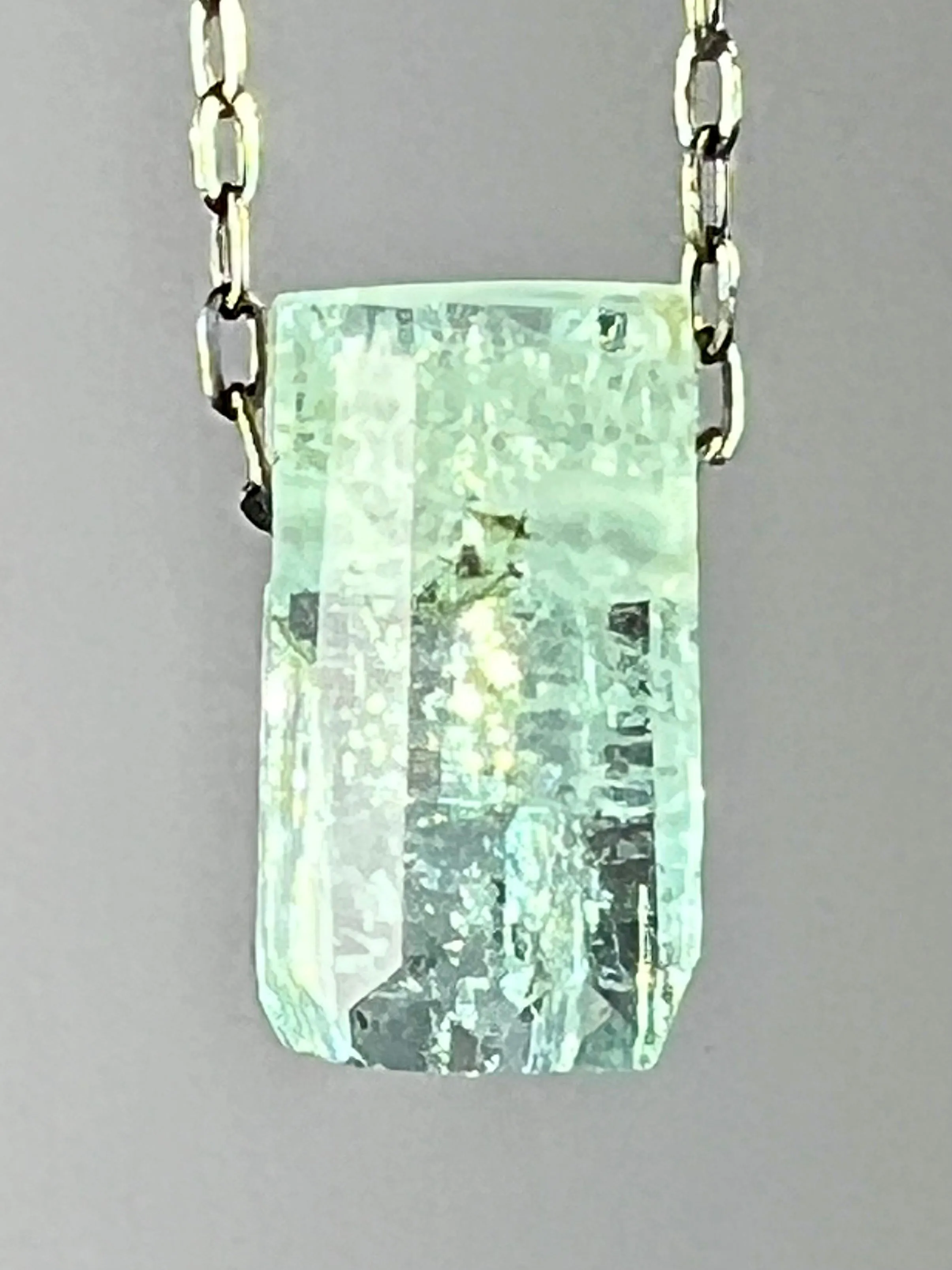 Aquamarine Crystal Necklace