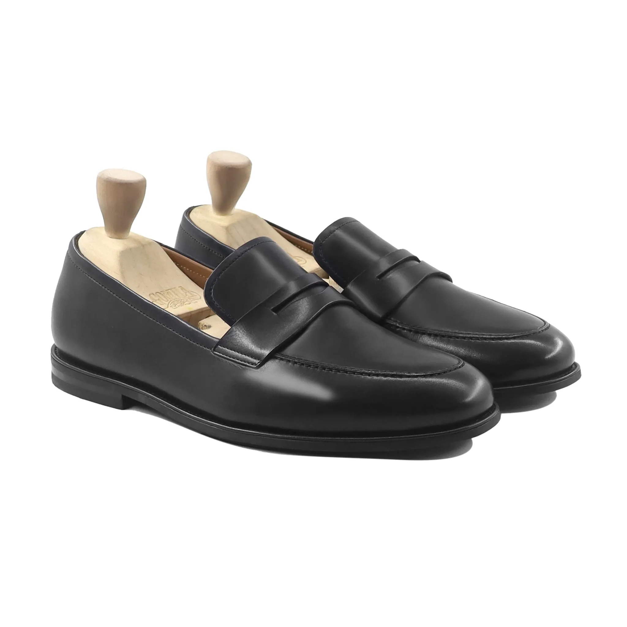 Asbury - Black Calf Leather Loafer