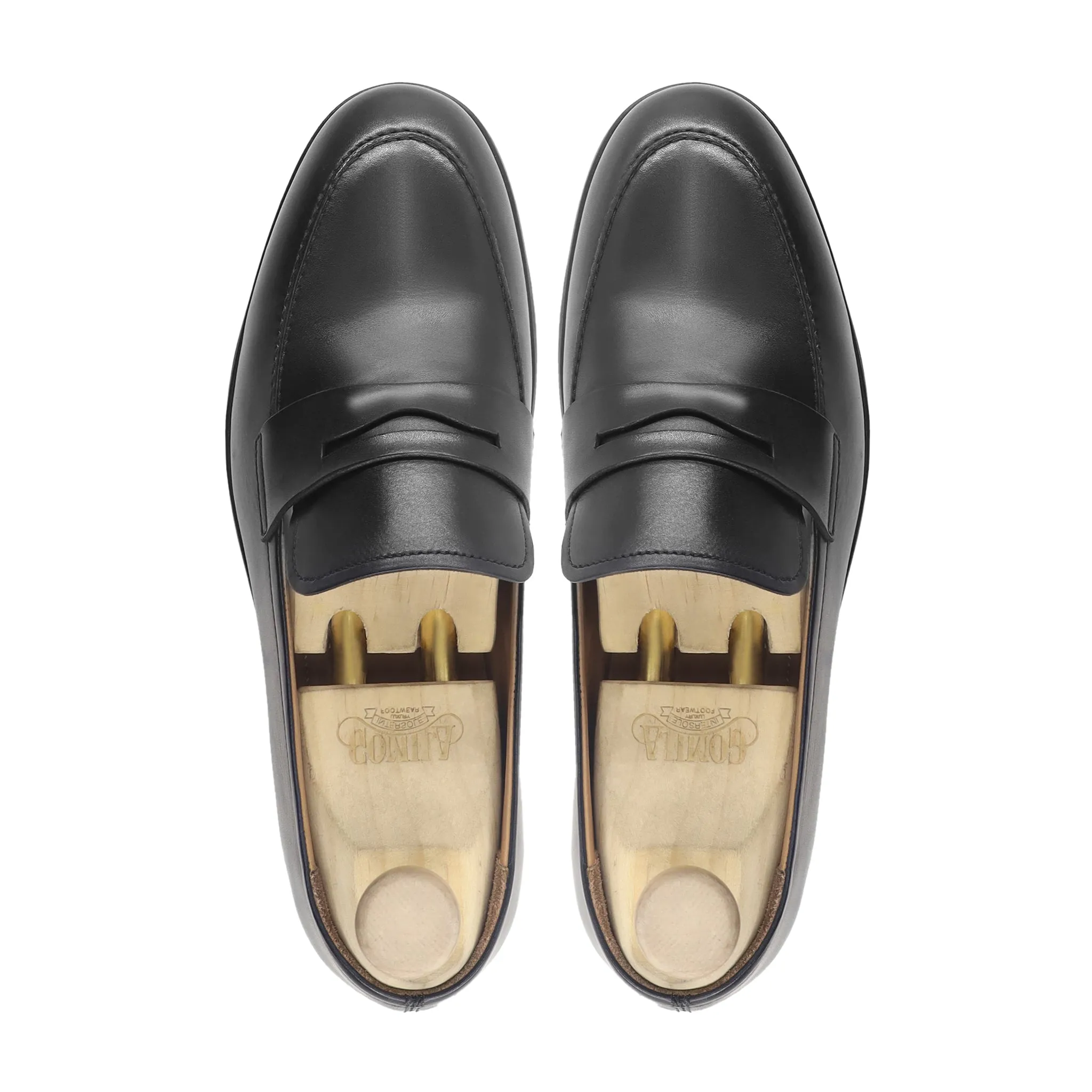 Asbury - Black Calf Leather Loafer