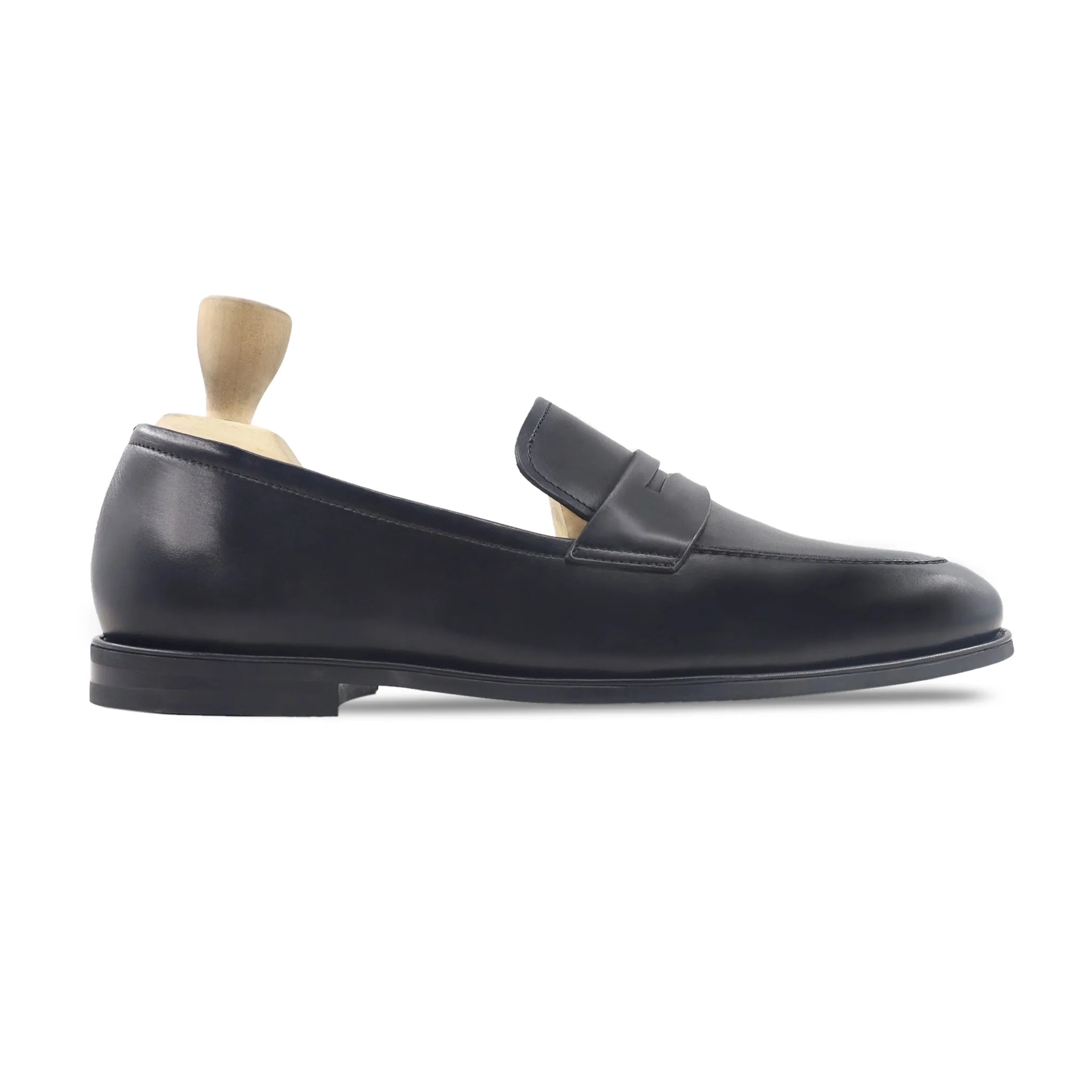Asbury - Black Calf Leather Loafer
