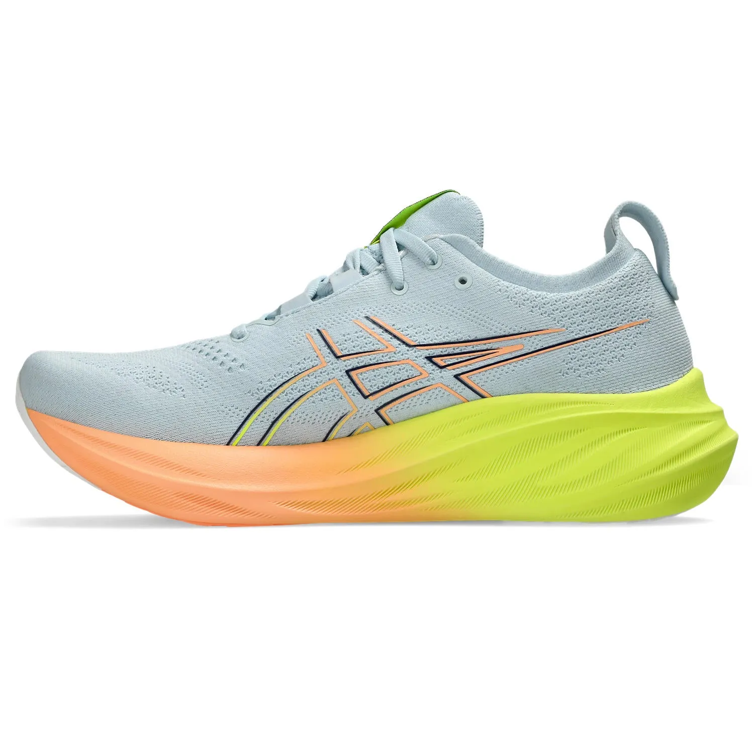 Mens Asics Gel-Nimbus 26 Paris Edition Running Shoe - Light Celadon/Safety Yellow