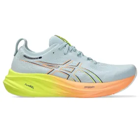 Mens Asics Gel-Nimbus 26 Paris Edition Running Shoe - Light Celadon/Safety Yellow