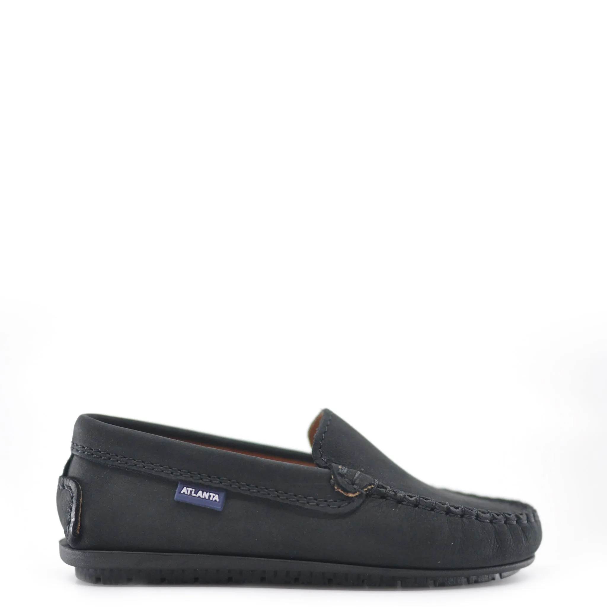 Atlanta Mocassin Black Nubok Loafer