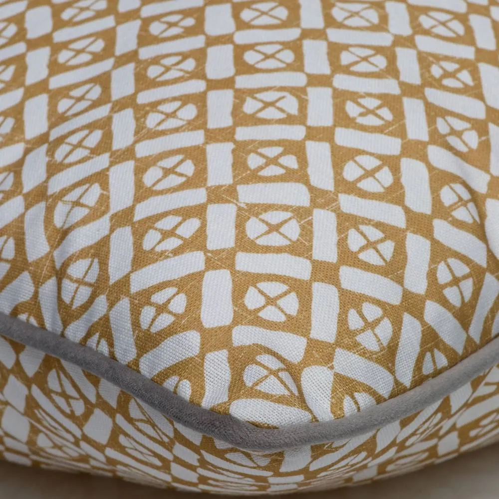 Audley Outdoor Cushion - Ochre - Andrew Martin