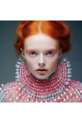 Bejeweled Lady Plexiglass Artwork | Andrew Martin Elizabeth