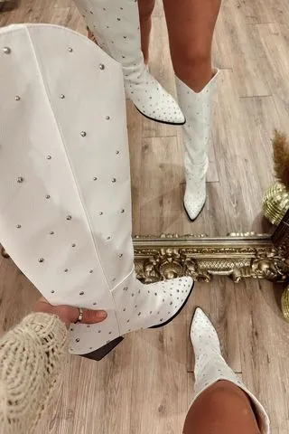 Billini Zoelle White Boots