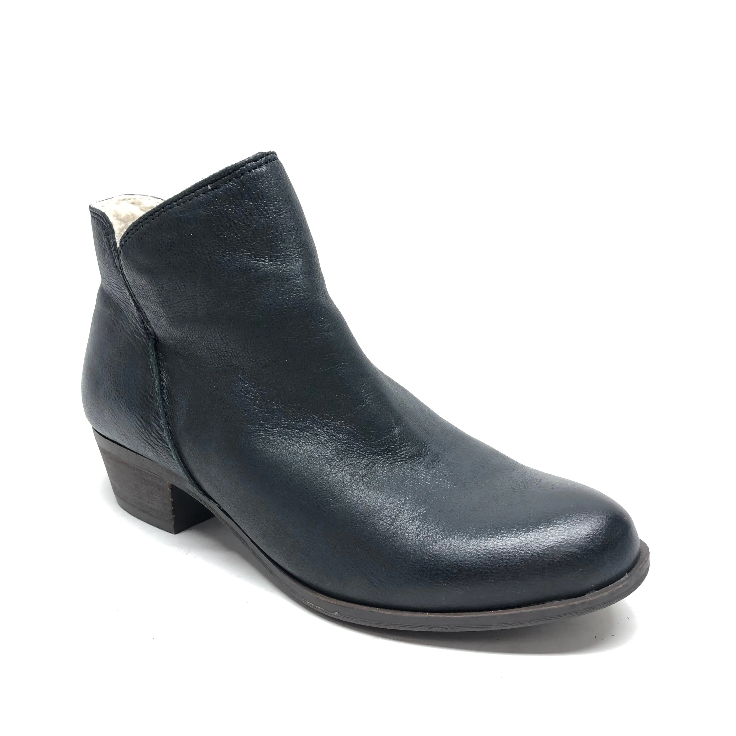 Black Boots Ankle Heels Lucky Brand, Size 8.5