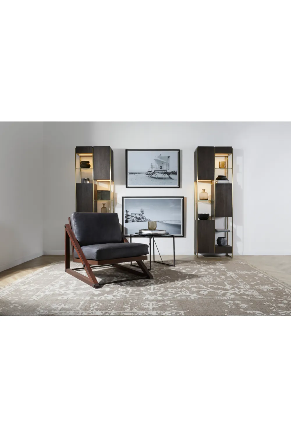 Black Marble Side Table | Andrew Martin Georgina