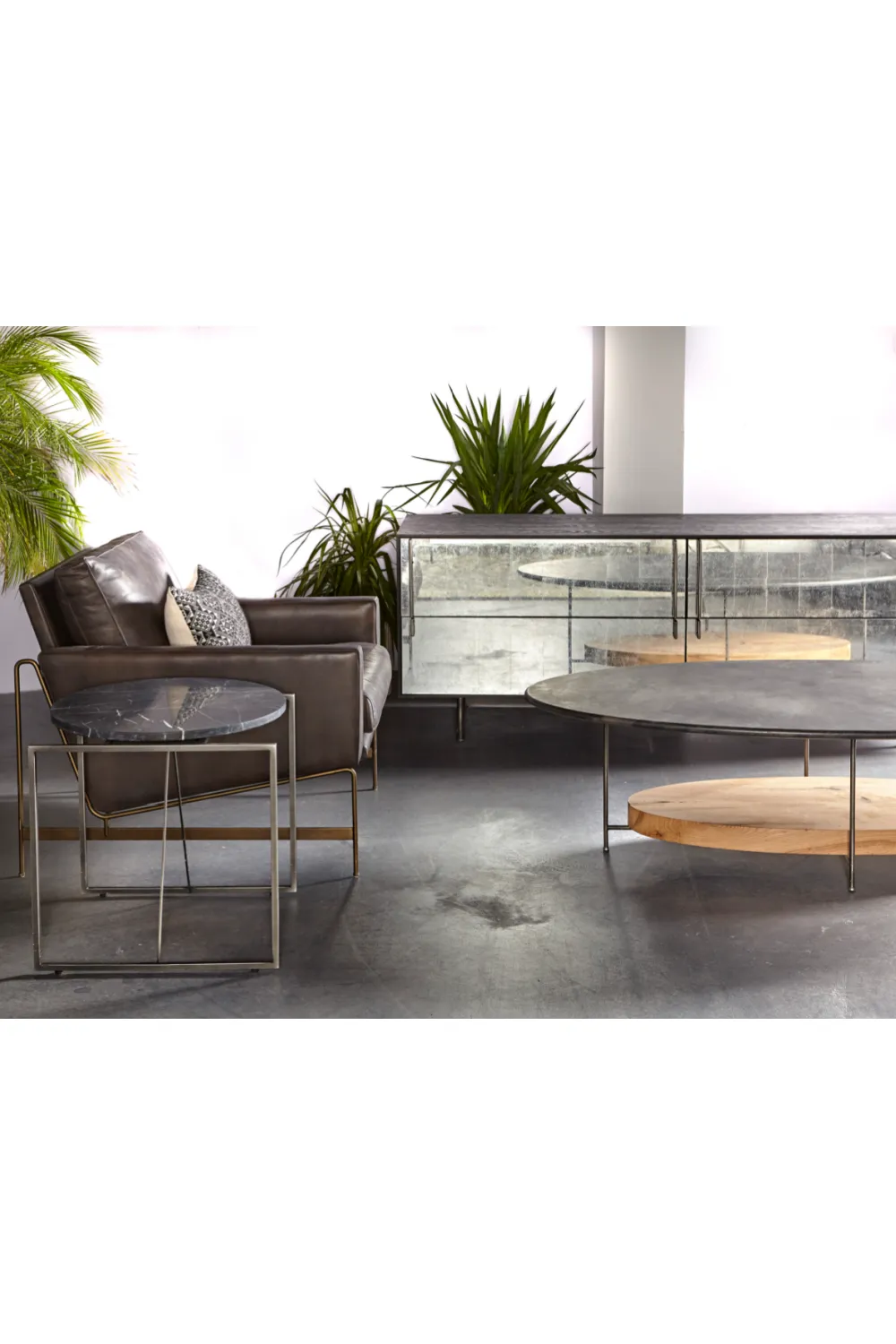 Black Marble Side Table | Andrew Martin Georgina