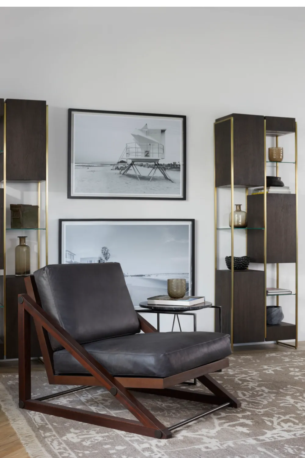 Black Marble Side Table | Andrew Martin Georgina