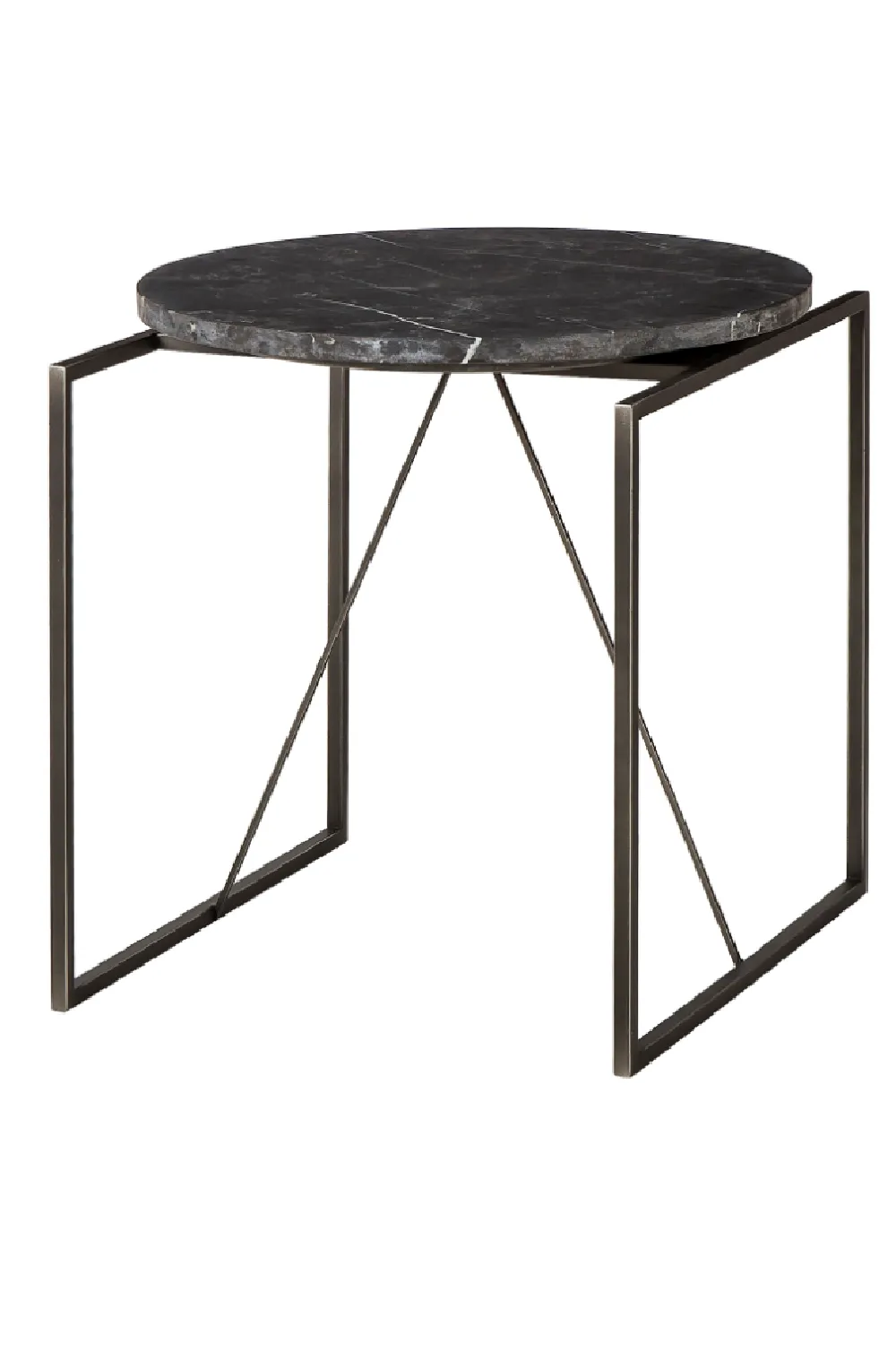Black Marble Side Table | Andrew Martin Georgina