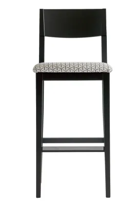 Black Modern Bar Stool | Andrew Martin Sumi