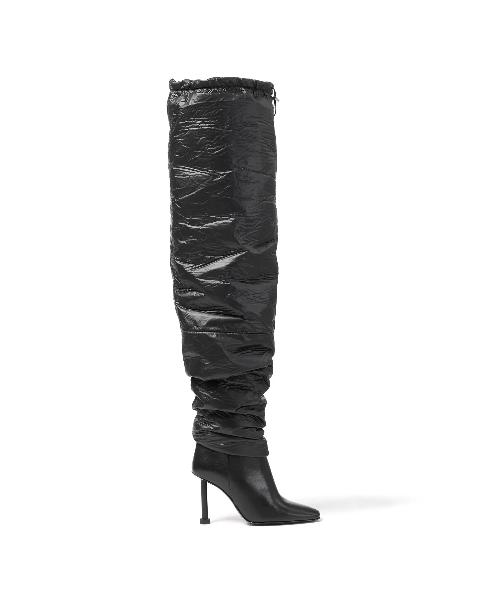 Stylish Blair Puffer Thigh-High Boots