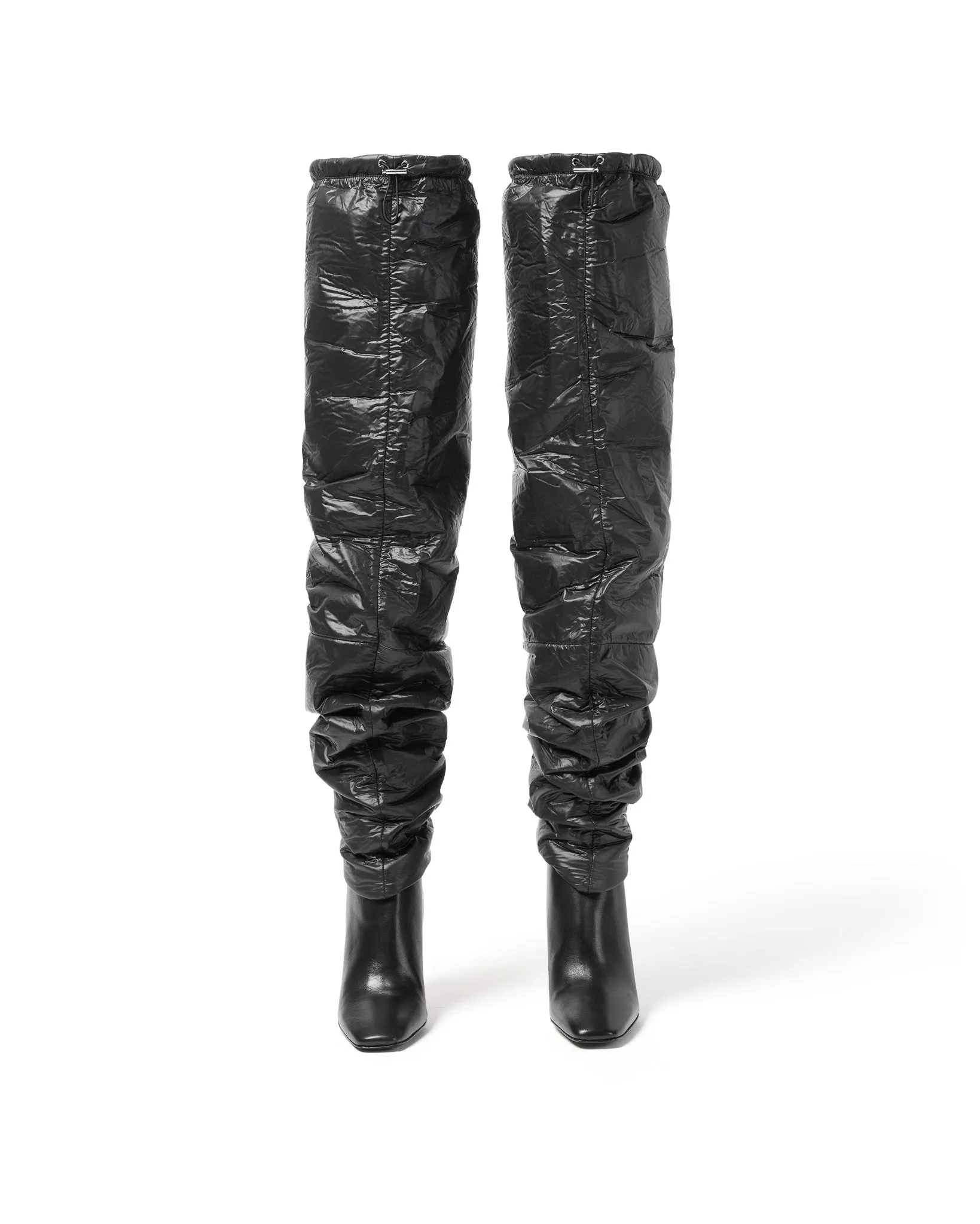 Stylish Blair Puffer Thigh-High Boots