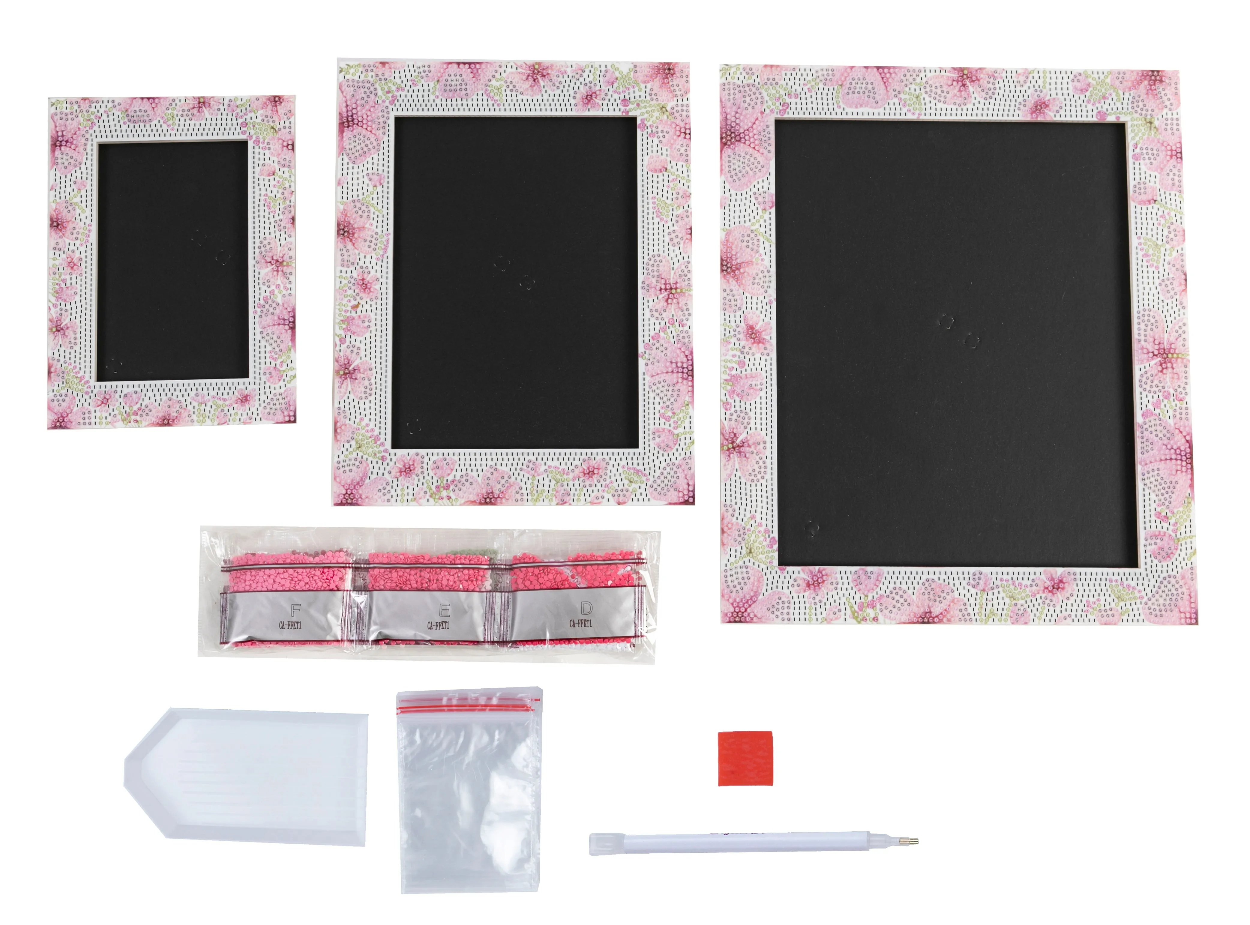 CA-FFKT1: Crystal Art Photo Frame Kit set of 3