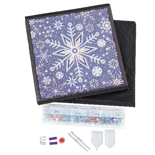 CA-FSBKT9: Crystal Art Folding Storage Box - Snowflake Burst