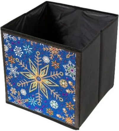CA-FSBKT9: Crystal Art Folding Storage Box - Snowflake Burst