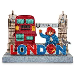CA-SCKT11: London Tour with Paddington Crystal Art 3D Scene