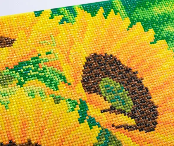 CAK-A172M: "Sunflower Joy" 30x30cm Crystal Art Kit