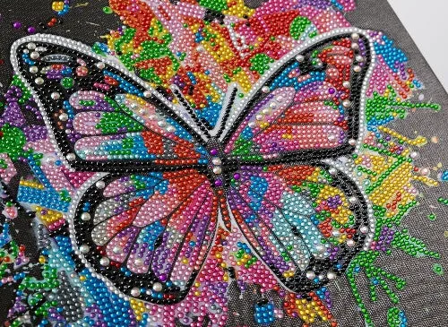CAK-QVC-3030M-09: Colour in Flight  (with special crystals) 30x30cm Crystal Art Kit