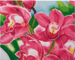CAK-QVC-4050L-23: 'Blooming Orchids' 40x50cm Crystal Art Kit