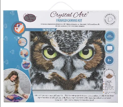 CAK-QVC-4050L-24: 'The Wise One' 40x50cm Crystal Art Kit