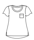Cerise Pink Short Sleeve Top with Pocket