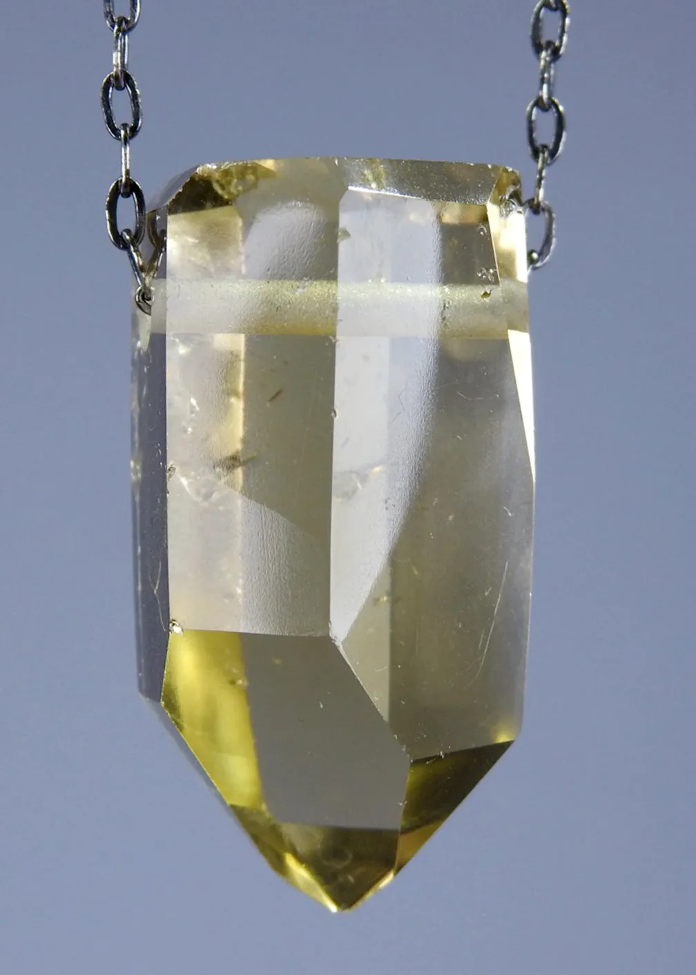 Citrine Quartz Crystal Necklace
