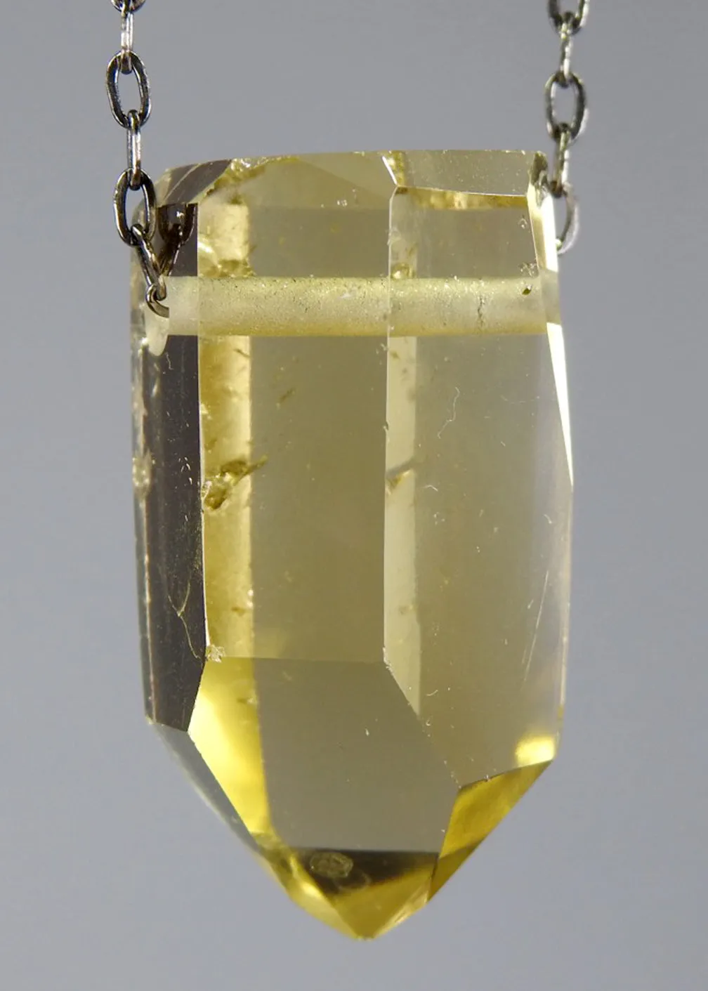 Citrine Quartz Crystal Necklace