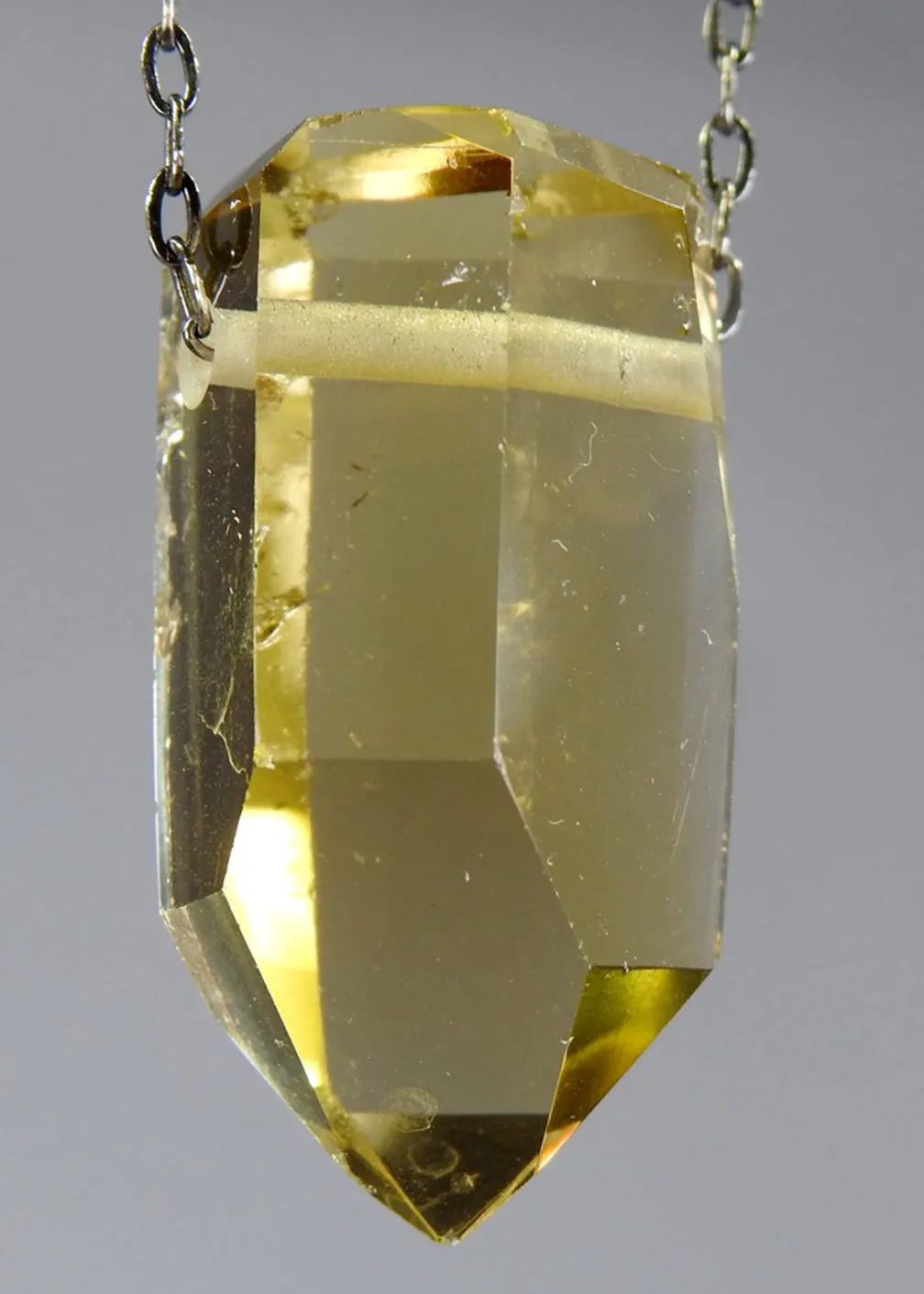 Citrine Quartz Crystal Necklace