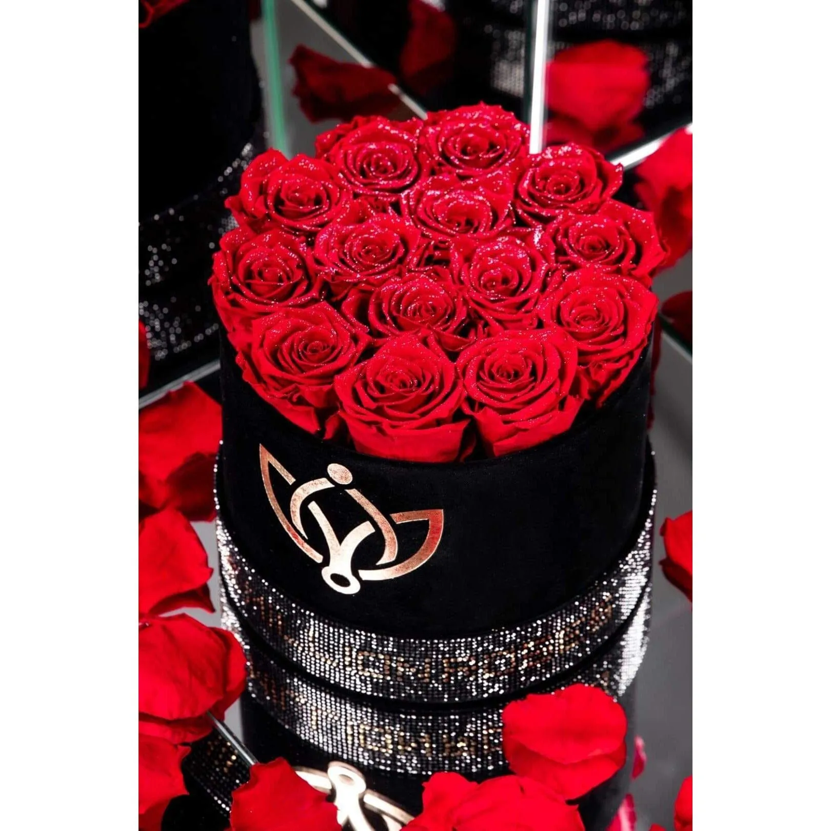 Classic Black Box | Crystal Edition | Red Roses