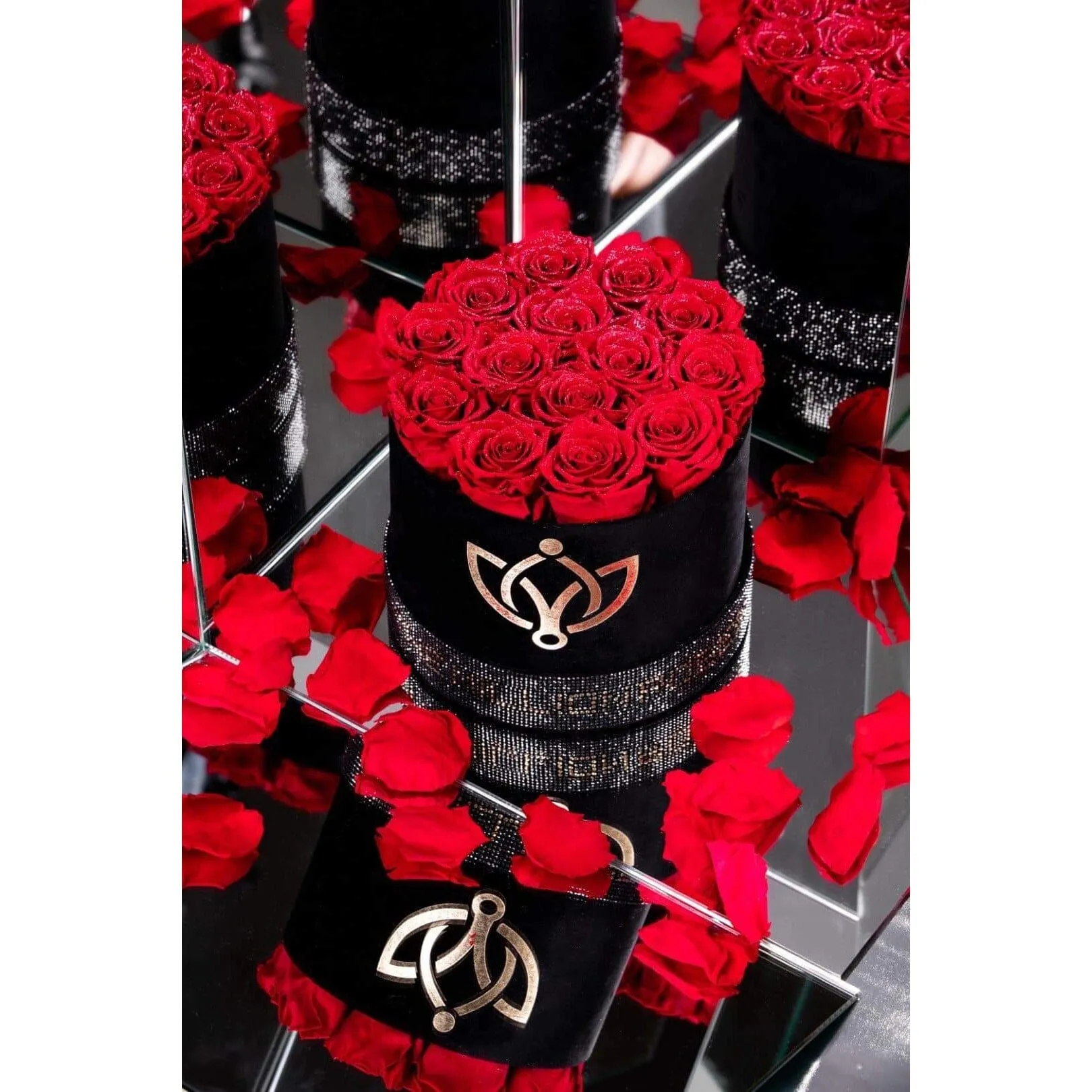 Classic Black Box | Crystal Edition | Red Roses
