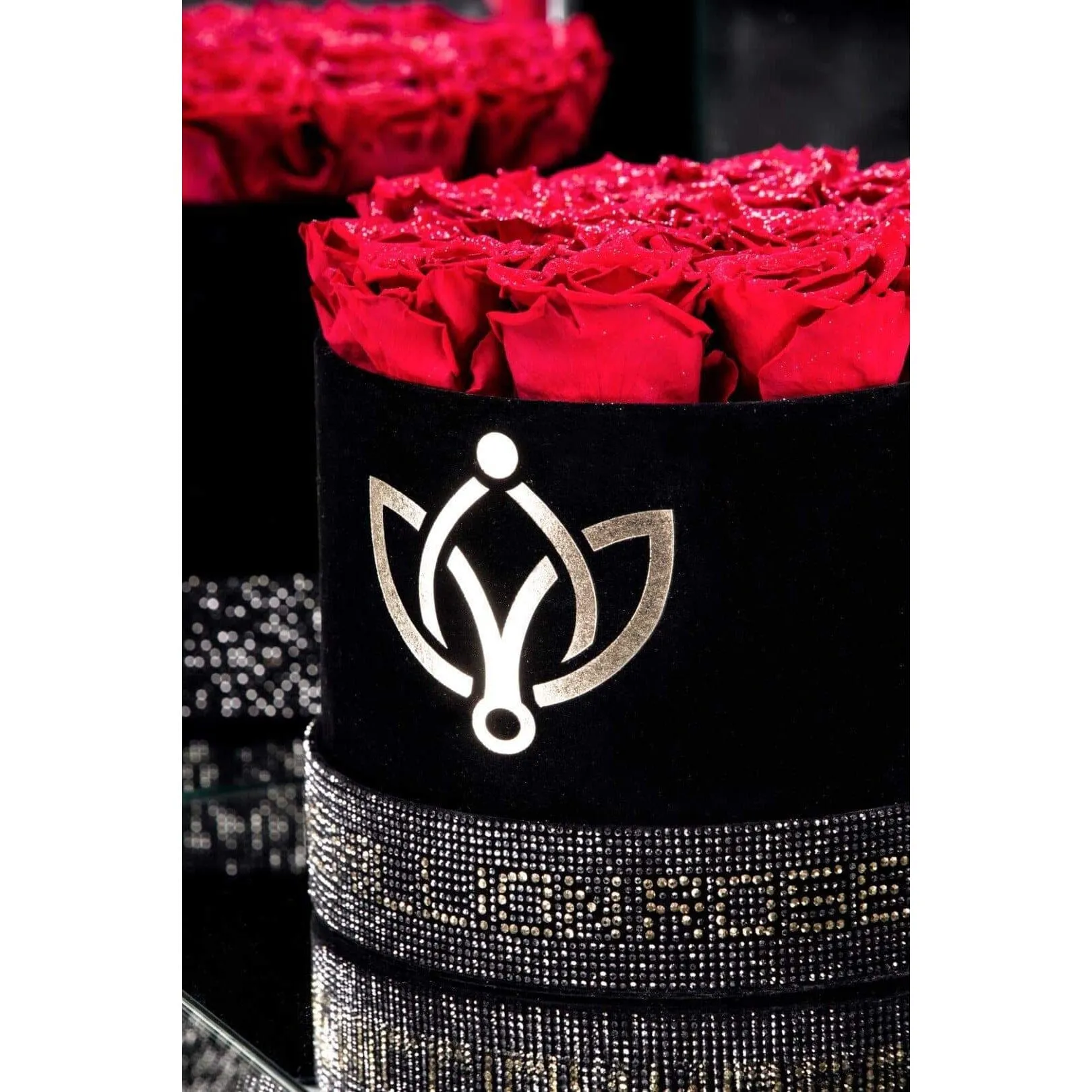 Classic Black Box | Crystal Edition | Red Roses