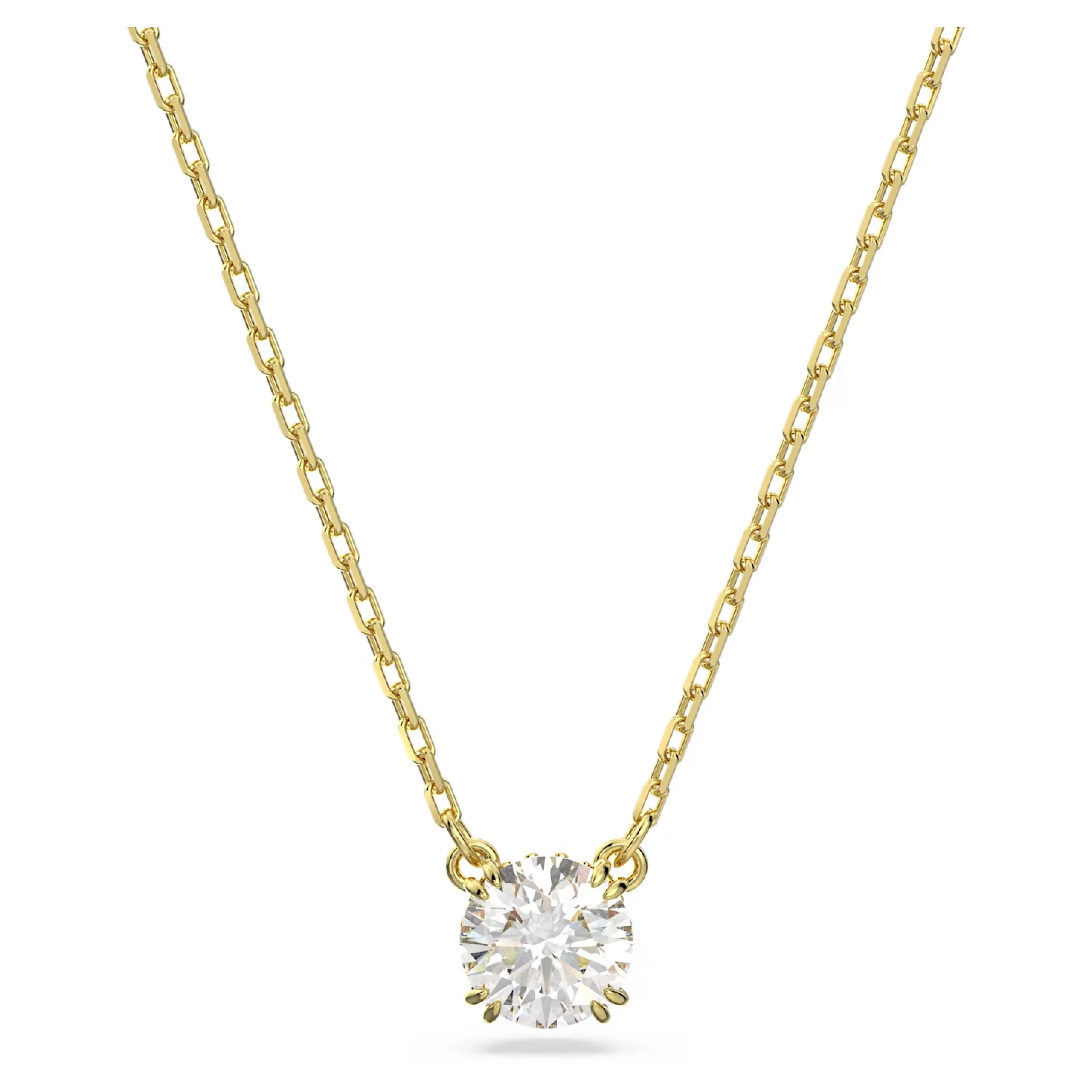 CONSTELLA PENDANT, WHITE, GOLD-TONE PLATED
